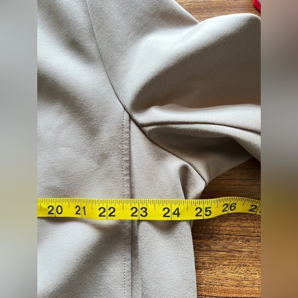 EILEEN FISHER Womens Beige Notch Collar Back Vent Long Sleeve Jacket Sz XL - Picture 12 of 13